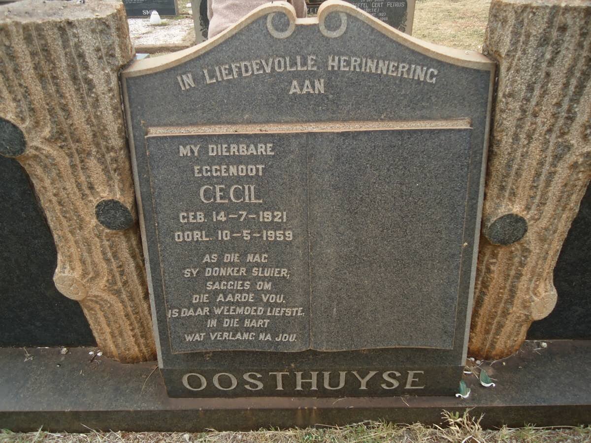 OOSTHUYSE Cecil 1921-1959