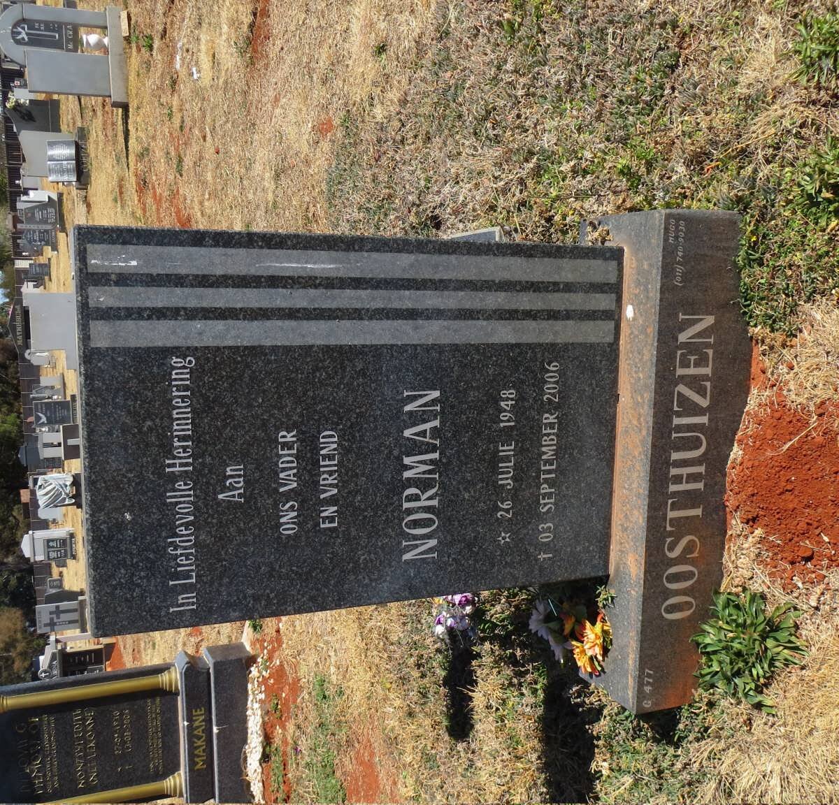 OOSTHUIZEN Norman 1948-2006