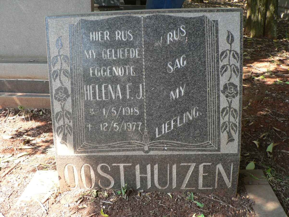 OOSTHUIZEN Helena F.J. 1918-1977