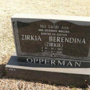 OPPERMAN Zirkia Berendina 1971-2001