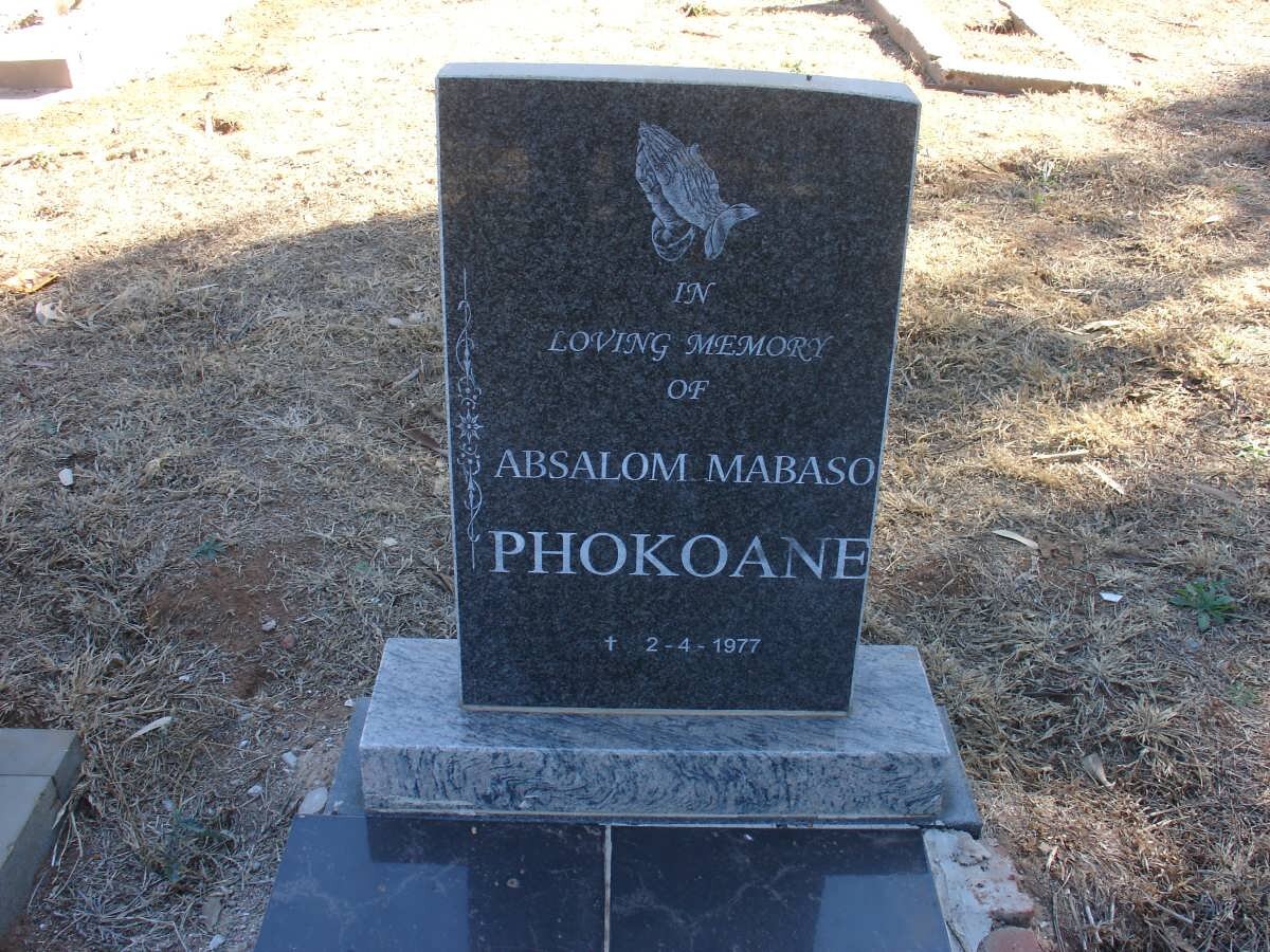 PHOKOANE Absalom Mabaso -1977