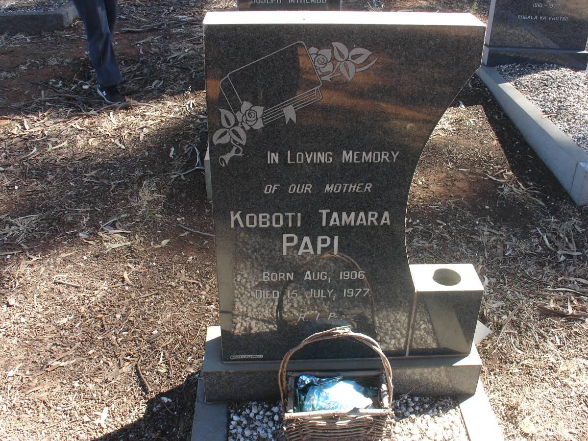 PAPI Koboti Tamara 1906-1977