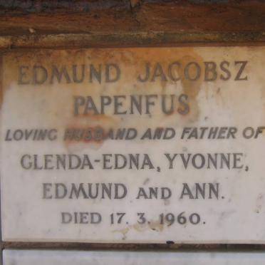 PAPENFUS Edmund Jacobsz -1960