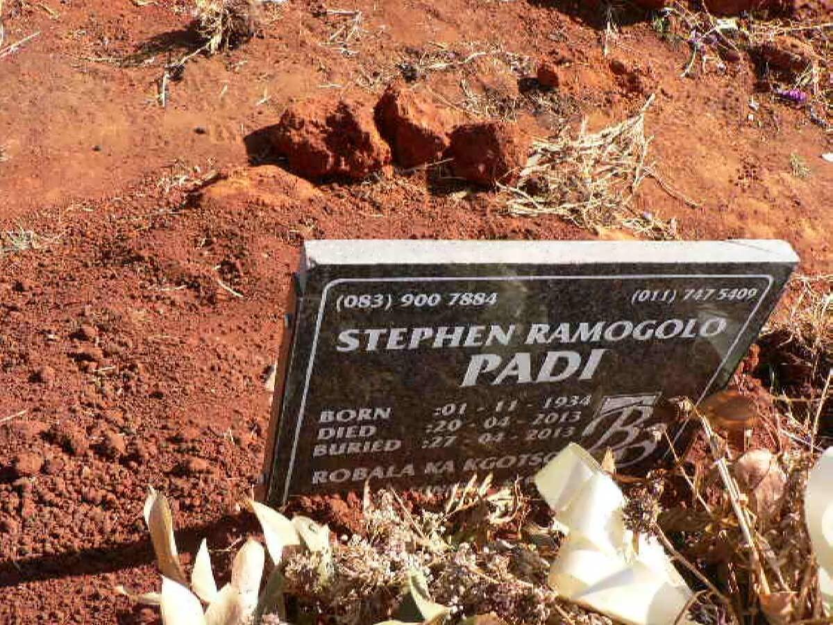 PADI Stephen Ramagolo 1934-2013