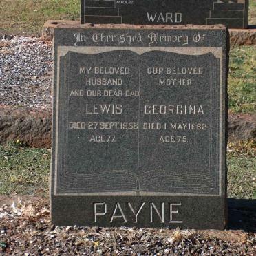 PAYNE Lewis -1958 &amp; Georgina -1962