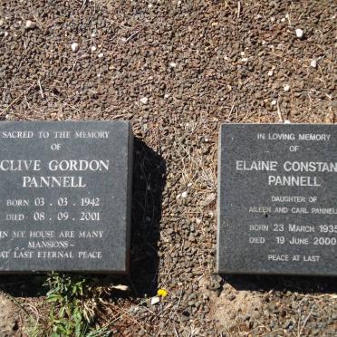 PANNELL Clive Gordon 1942-2001 :: PANNELL Elaine Constance 1935-2000