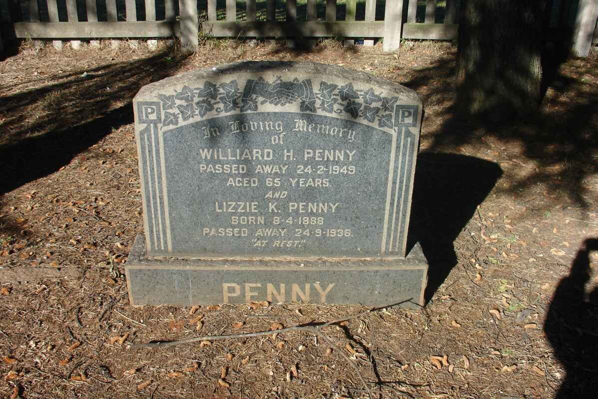 PENNY Williard H. -1949 &amp; Lizzie K. 1888-1936 