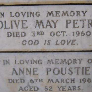 PETRIE Olive May -1960