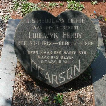 PEARSON Lodewyk Henry 1912-1966