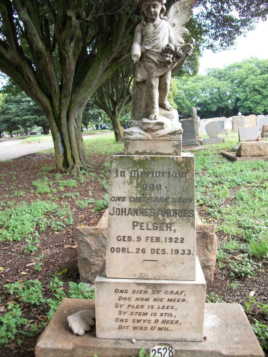PELSER Johannes Andries 1922-1933