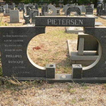 PIETERSEN Phillipus Rudolph 1905-1984 &amp; Christina Susanna 1911-1995