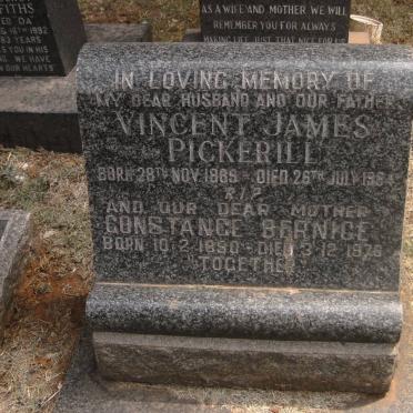 PICKERILL Vincent James 1889-1964 &amp; Constance Bernice 1890-1976