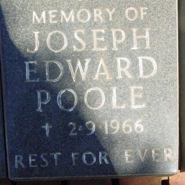 POOLE Joseph Edward -1966