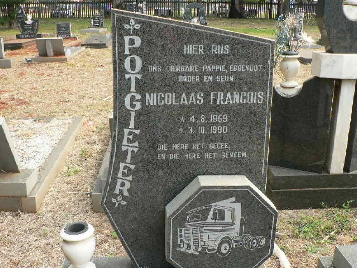 POTGIETER Nicolaas Francois 1959-1990