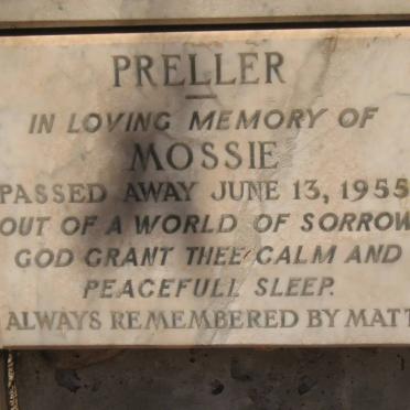 PRELLER Mossie -1955