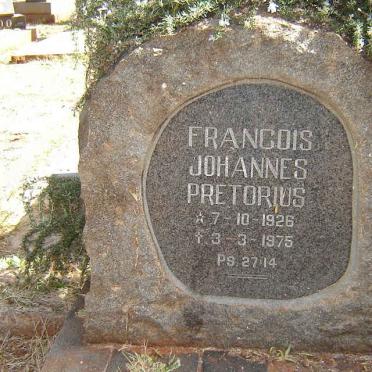 PRETORIUS Francois Johannes 1926-1975