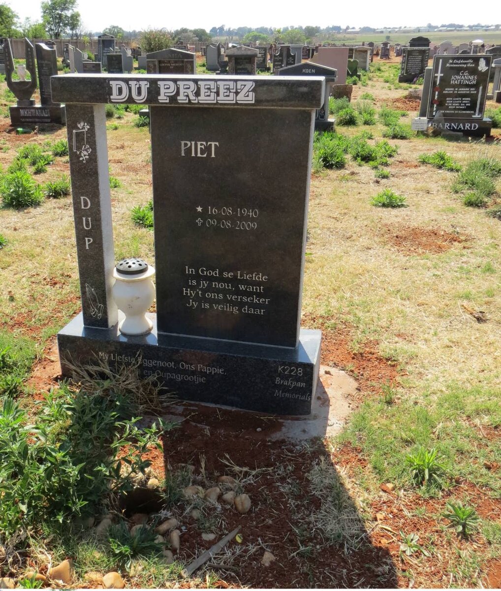 PREEZ Piet, du 1940-2009