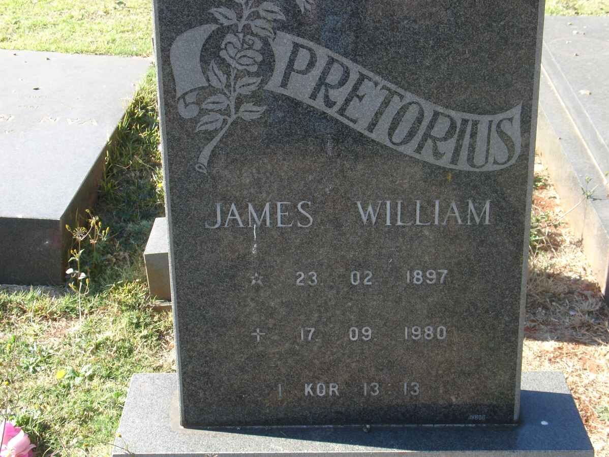 PRETORIUS James William 1897-1980