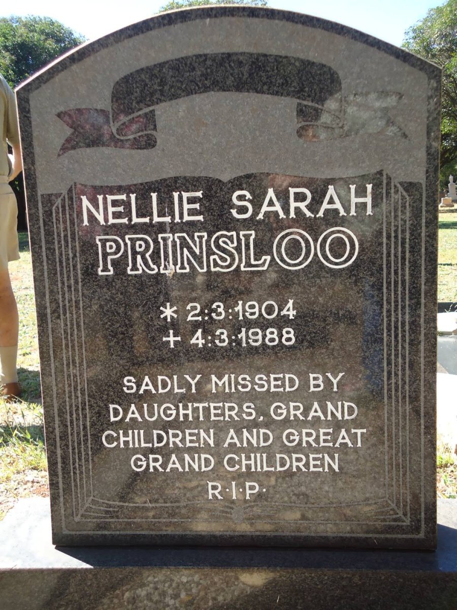 PRINSLOO Nellie Sarah 1904-1988
