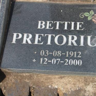 PRETORIUS Bettie 1912-2000