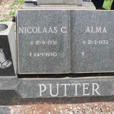 PUTTER Nicolaas 1931-1990 &amp;  Alma 1932-