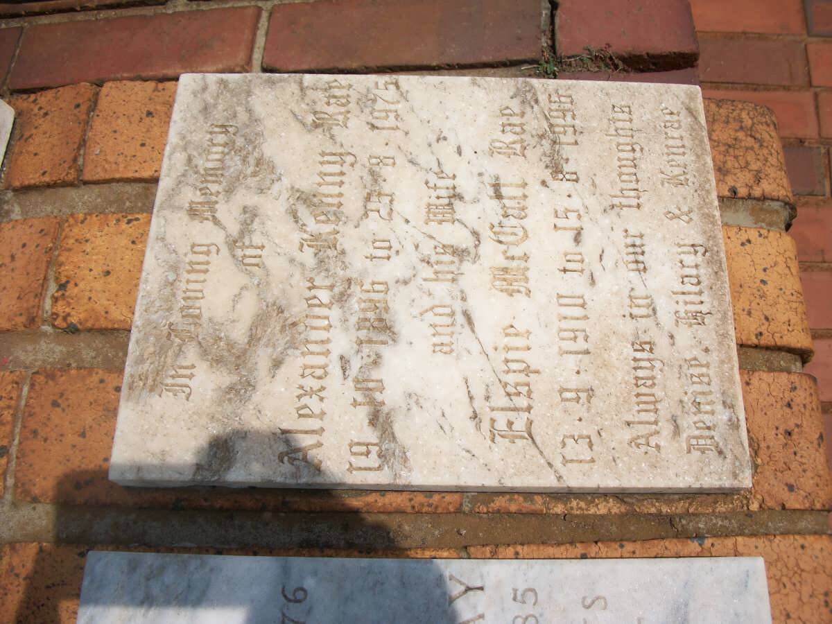 RAE Alexander Kenny 1896-1975 &amp; Elspie McGatt 1910-1996