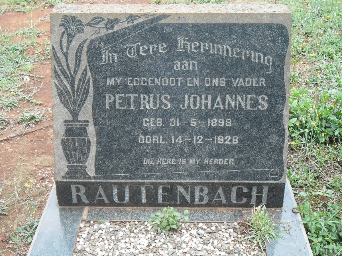 RAUTENBACH Petrus Johannes 1898-1928