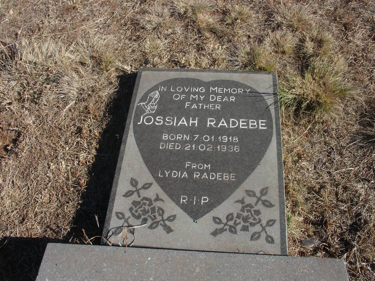 RADEBE Jossiah 1918-1936