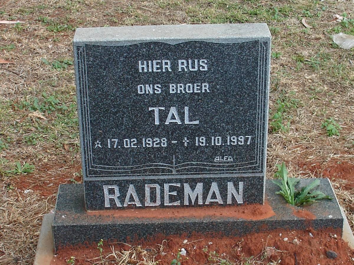 RADEMAN Tal 1928-1997