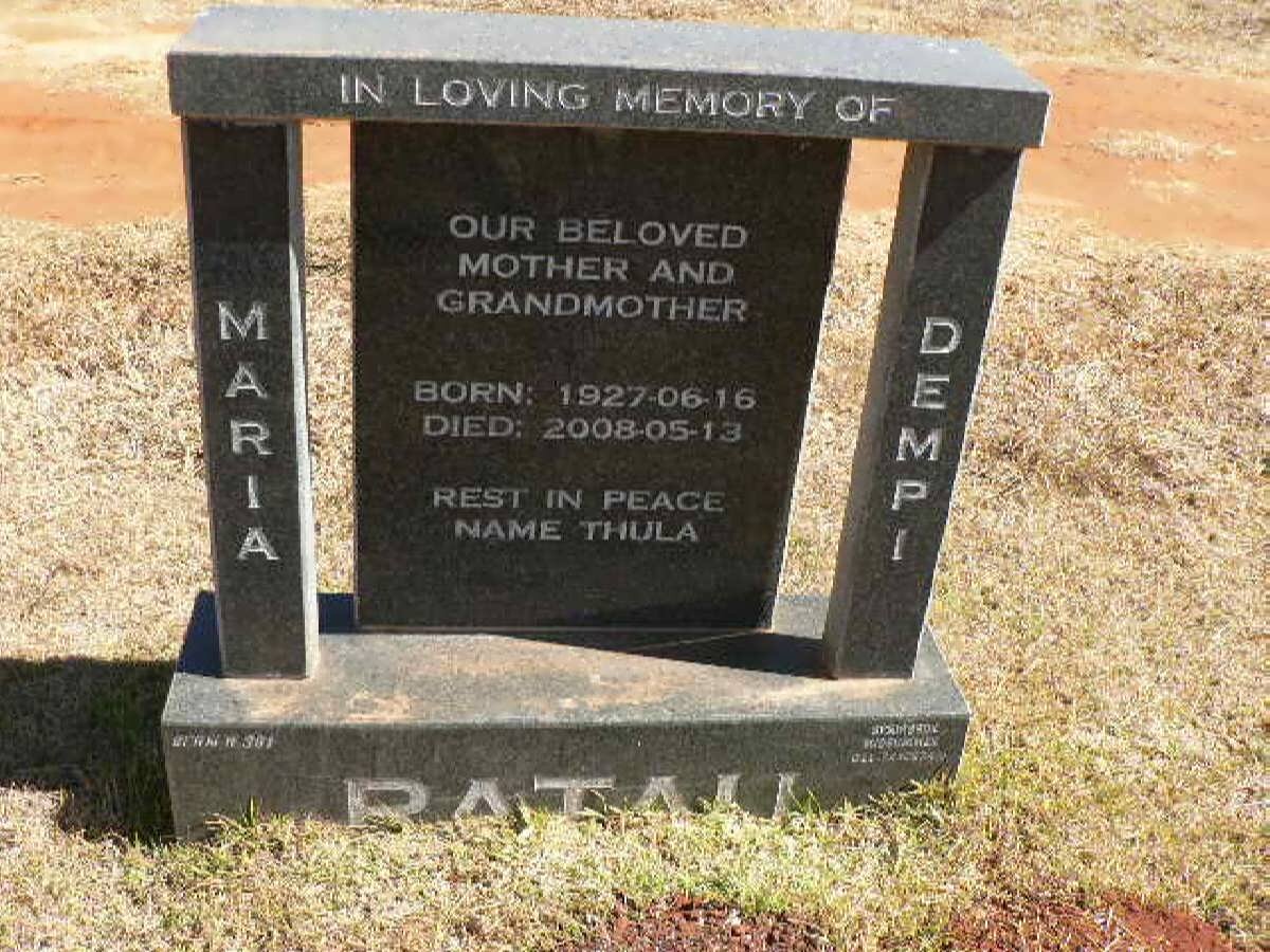 RATAU Maria Dempi 1927-2008