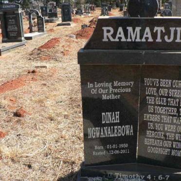 RAMATJI Dinah Ngwanalebowa 1950-2011