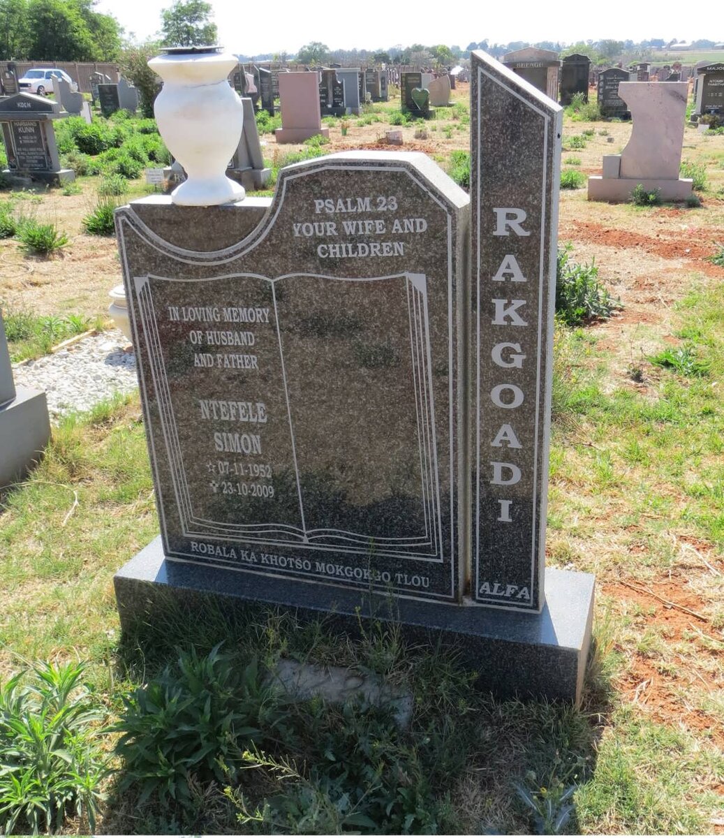 RAKGOADI Ntefele Simon 1952-2009