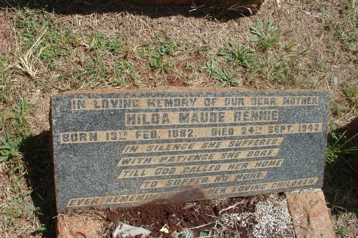 RENNIE Hilda Maude 1882-1942