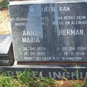 REDELINGHUYS Anna Maria 1924-1993 :: Herman 1984-1998