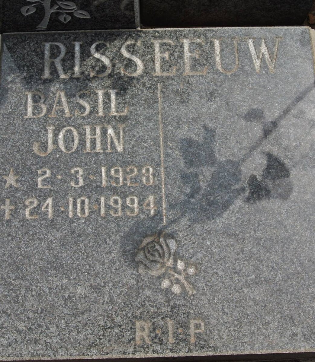 RISSEEUW Basil John 1928-1994