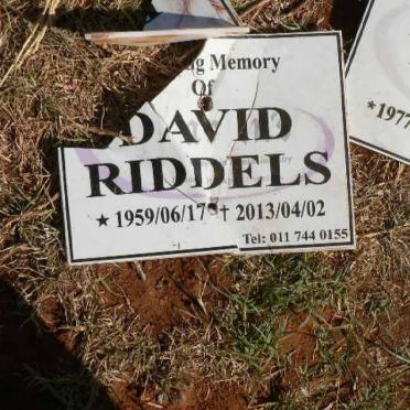 RIDDLES David 1959-2013