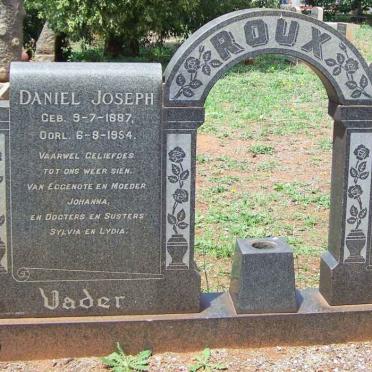 ROUX Daniel Joseph 1887-1954 :: Daniel Joseph 1929-1957