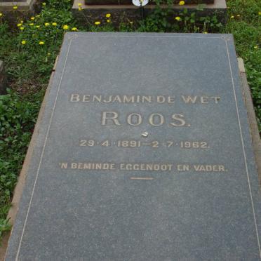 ROOS Benjamin de Wet 1891-1962