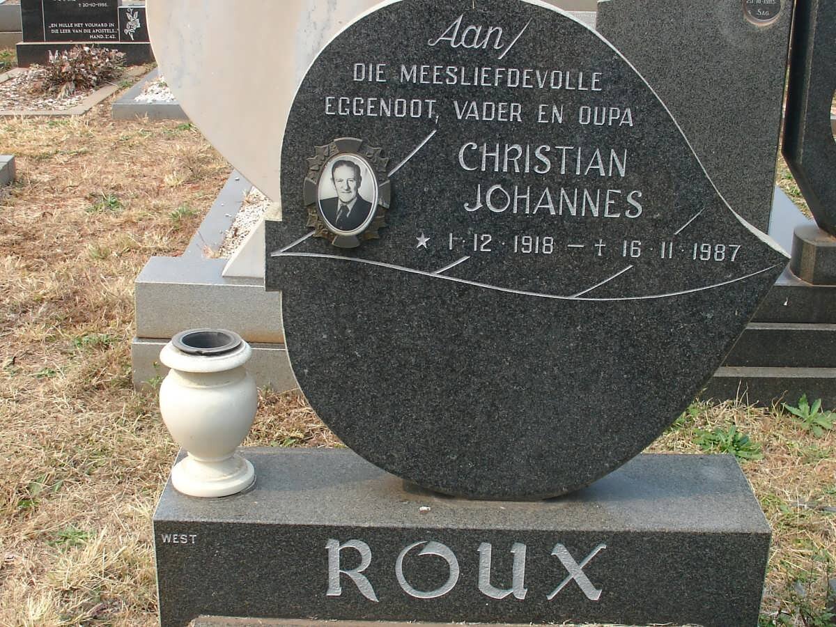 ROUX Christian Johannes 1918-1987