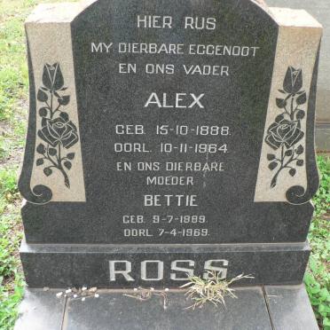 ROSS Alex 1888-1964 &amp; Bettie 1889-1969