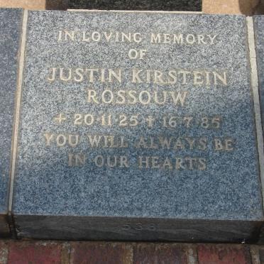 ROSSOUW Justin Kirstein 1925-1985