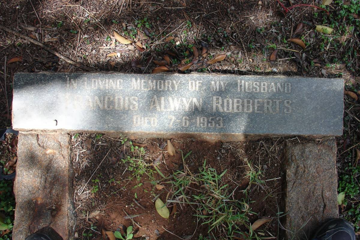 ROBBERTS Francois Alwyn -1953