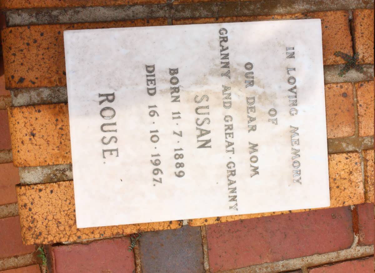 ROUSE Susan 1889-1967