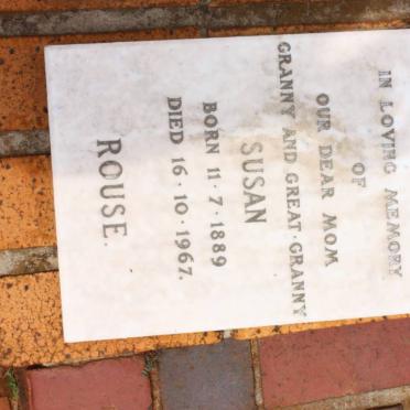 ROUSE Susan 1889-1967