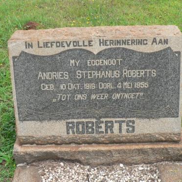 ROBERTS Andries Stephanus1916-1955