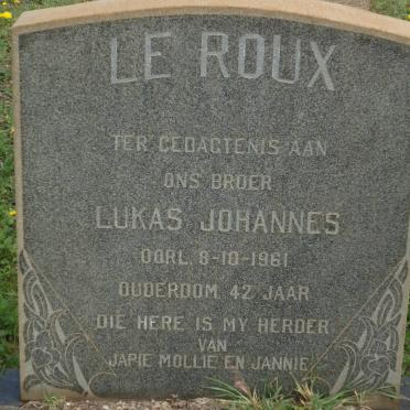 ROUX Lukas Johannes, le -1961