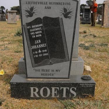 ROETS Jan Johannes 1945-2003