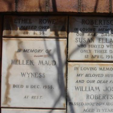 ROWE :: WYNESS :: ROBERTSON :: ROBERTS