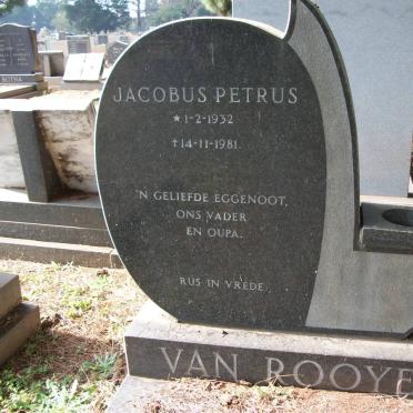 ROOYEN Jacobus Petrus, van 1932-1981
