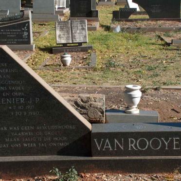 ROOYEN Renier J.P., van 1927-1980